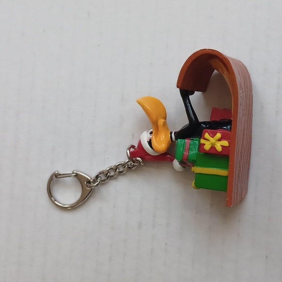 4/$60 Daffy Duck Christmas Keychain - Picture 2 of 7